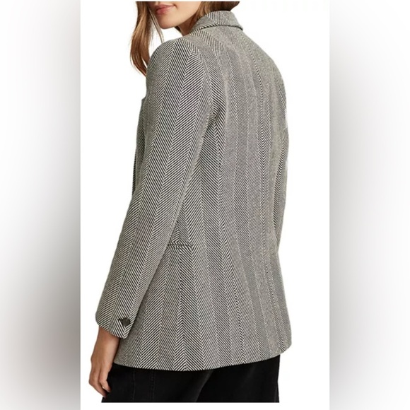 Reiss Taite Herringbone Blazer- size 2 - Picture 6 of 13